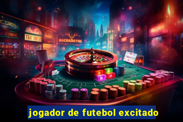 jogador de futebol excitado